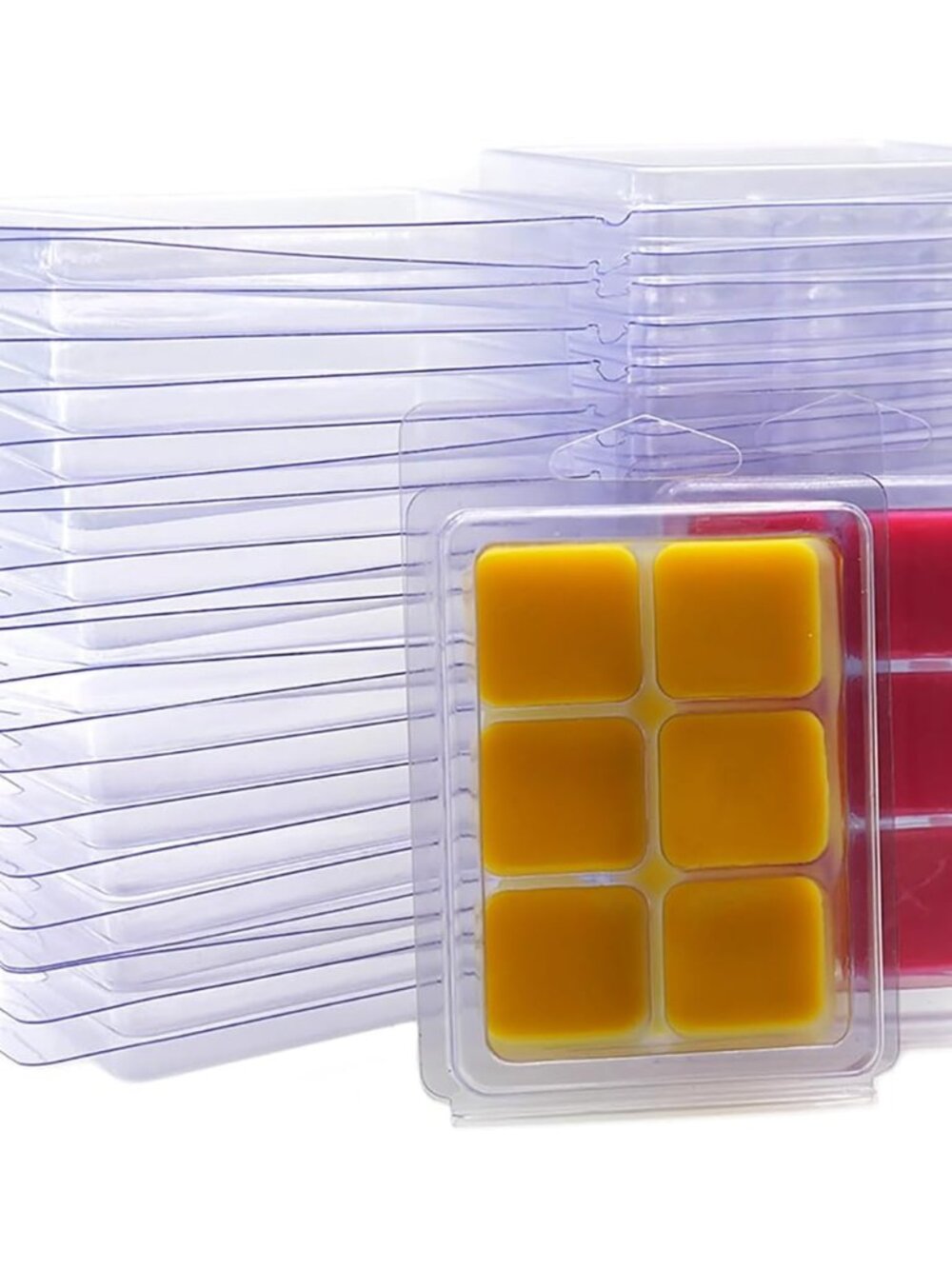 Wax Melt Molds - 50 Packs Thickened Wax Melt Clamshells Wax Seal Mold